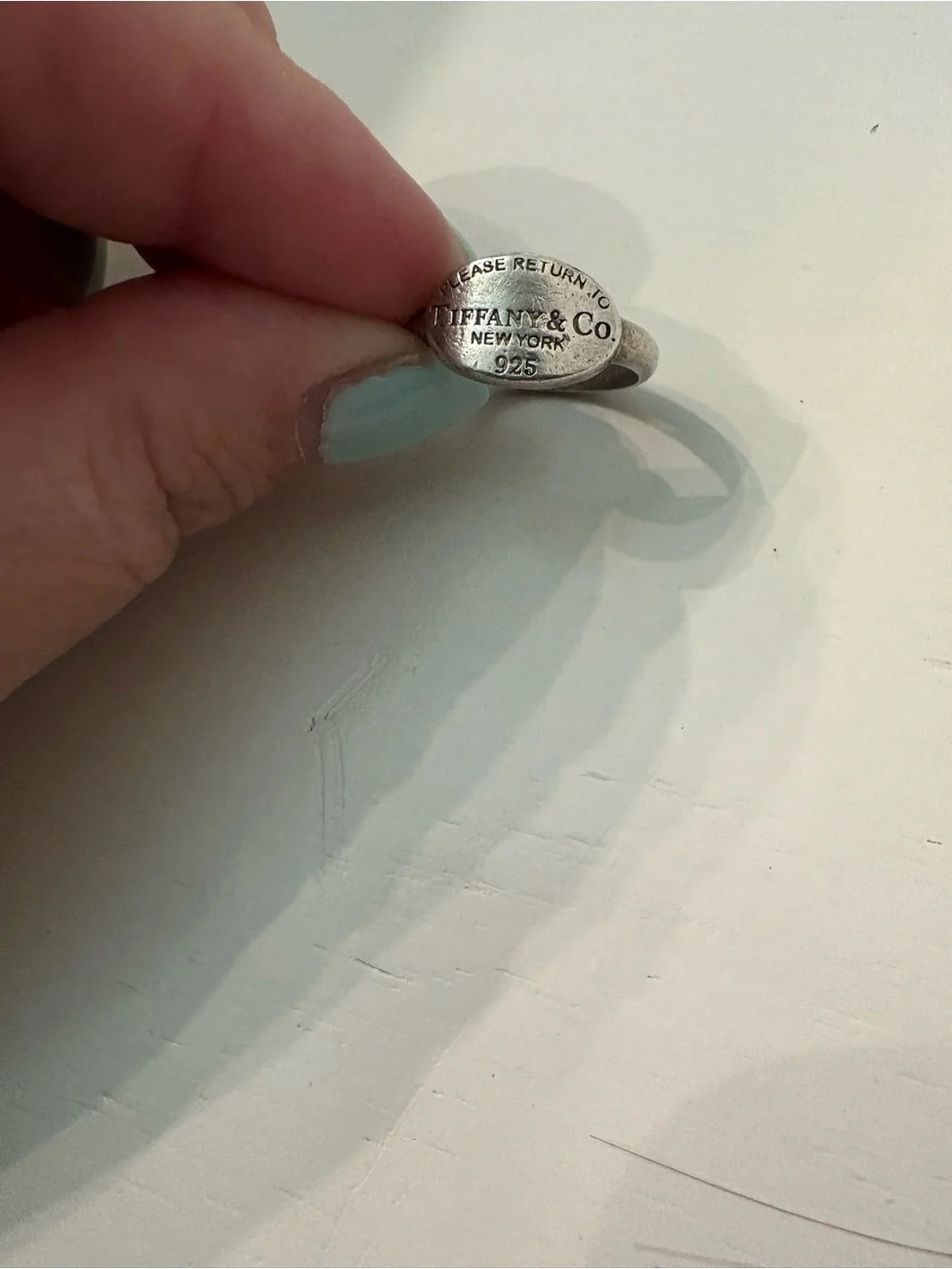 Tiffany & Co. Sterling Silver Oval Signet Ring